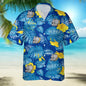 3D Digital Print Hawaiian Men's Casual Shirt