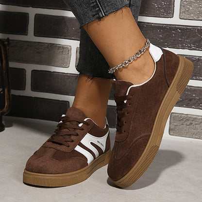 Women's Retro Casual Round-Toe Sports Fashion Flat-Soled Sneakers