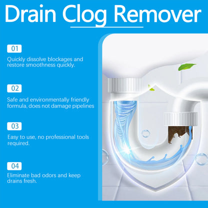 Pipe Unclogging Effervescent Tablets Dissolved Toilet Floor Drain Kitchen Sewer Blocked