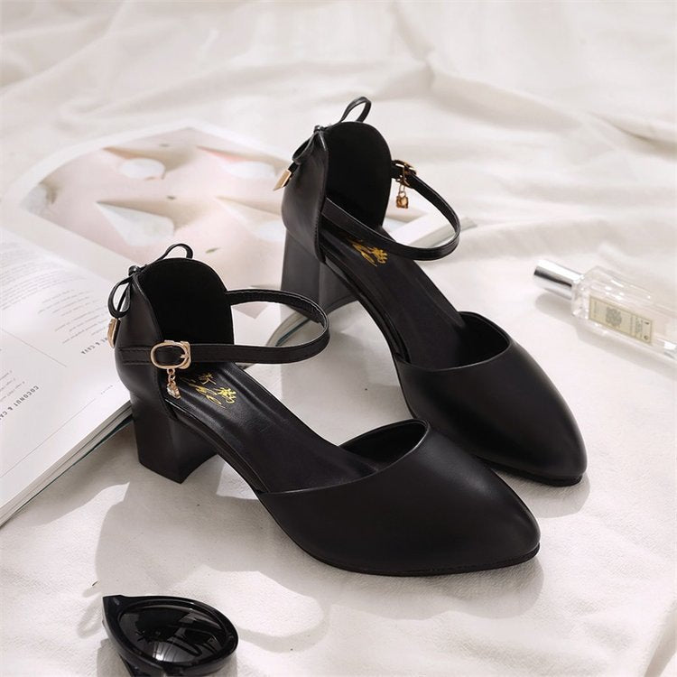 Summer Womens Shoes Versatile Strap-clip Closed-toe Sandals
