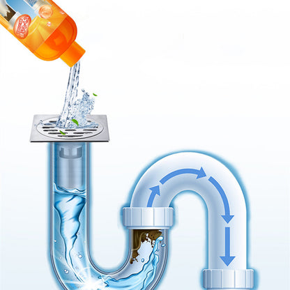 Pipe Unclogging Liquid Agent Powerful Dissolving Toilet Kitchen Grease Sewer