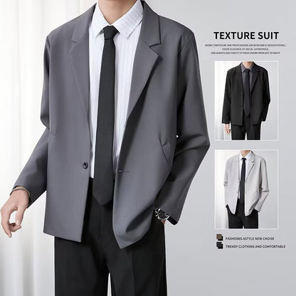 Men's Slim-Fit Fashionable Casual Suit Jacket