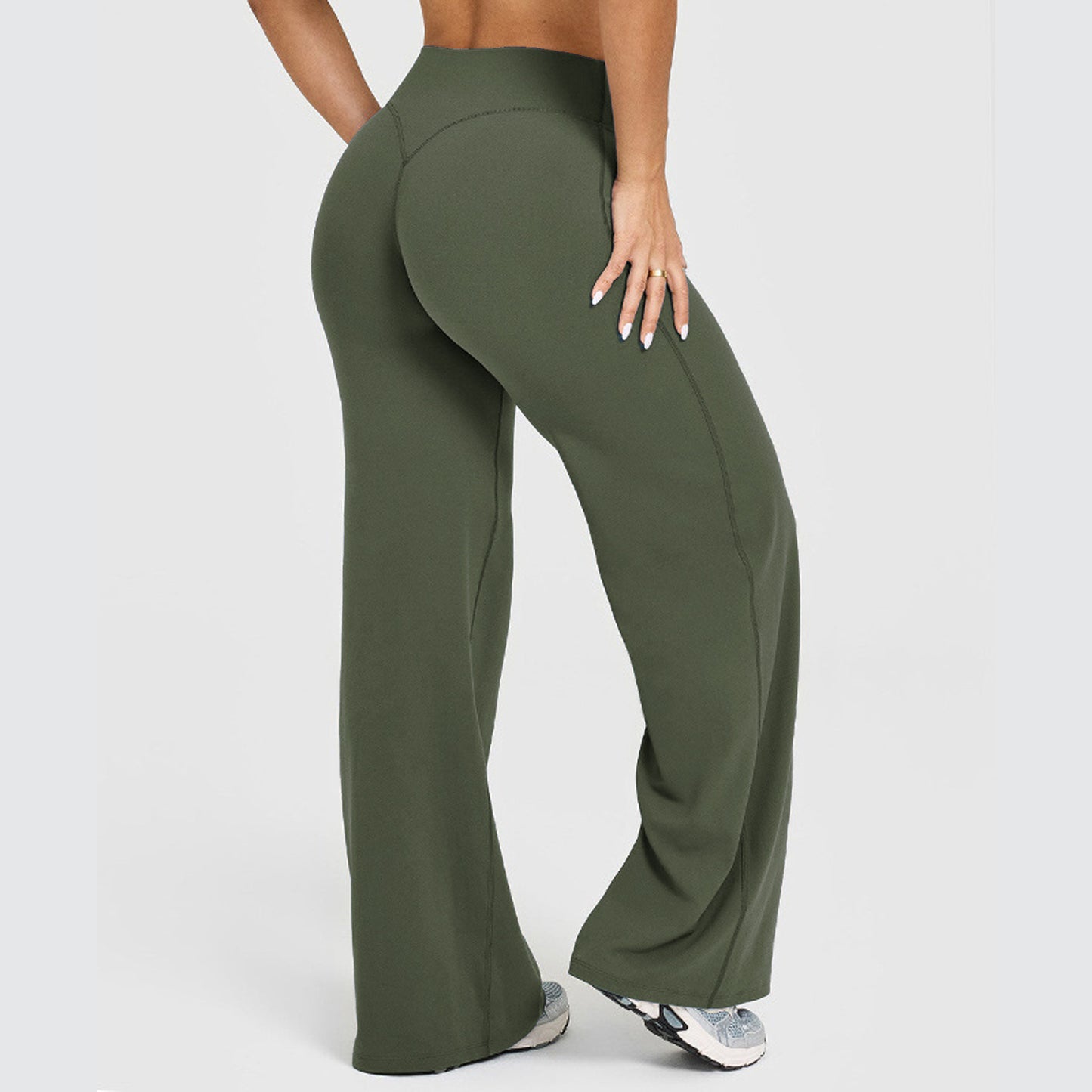 Women's Straight-leg Yoga Pants Exercise And Fitness Trousers