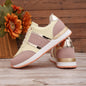 Color Matching Round Head Lace-up Daddy Shoes And Girls