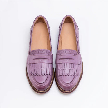 Preppy-style Tassel Fashion Brogue Shoes Round-toe Versatile Japanese-style Leather Shoes