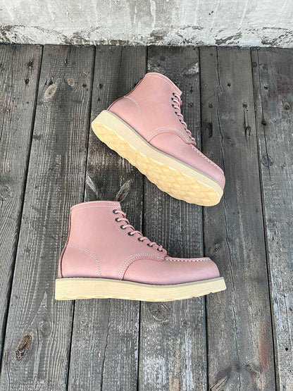 Women's Hard Leather Work Boots
