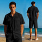 Solid Color Men's Sportswear Suit