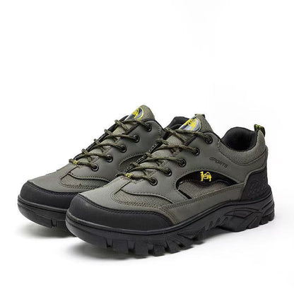 Men's Outdoor Round-Toe Flat-Heel Casual Hiking Shoes