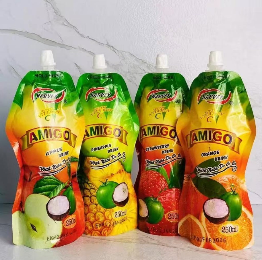 Amigo Coconut Juice Delicious Beverage Flavor-strawberry-apple-pineapple