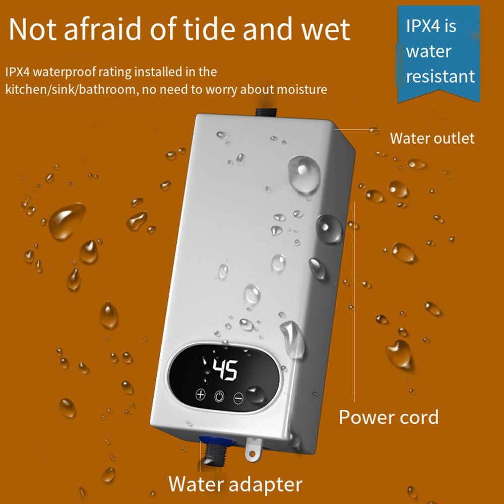 110V 220V 3500W 5500W Kitchen Bathroom Shower Winter Heating Water Heater Without Water Tank