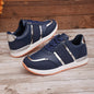 Color Matching Round Head Lace-up Daddy Shoes And Girls