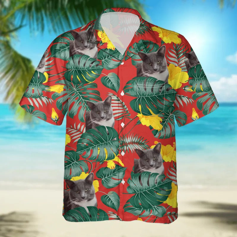 3D Digital Print Hawaiian Men's Casual Shirt