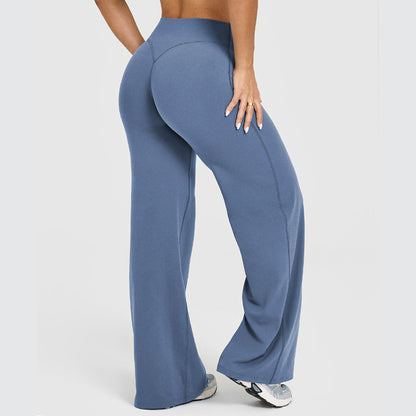 Women's Straight-leg Yoga Pants Exercise And Fitness Trousers