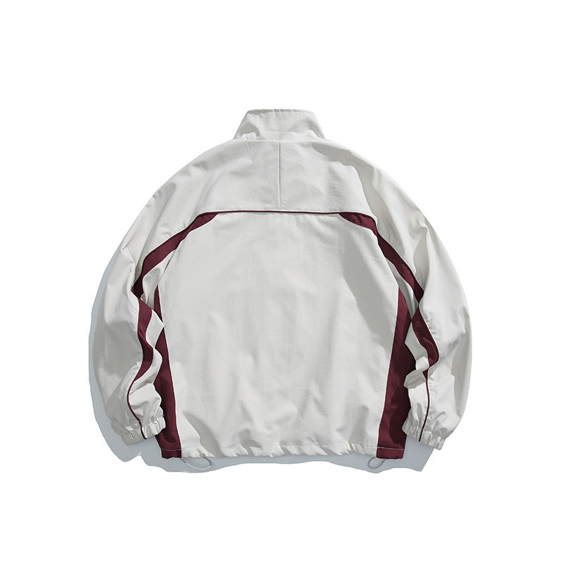 Retro-style Casual Stand-up Collar Jacket For Men