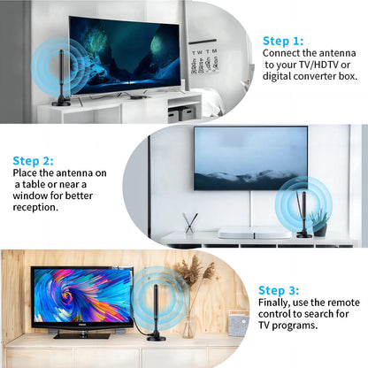 HD Digital Television Antenna Indoor And Outdoor Universal