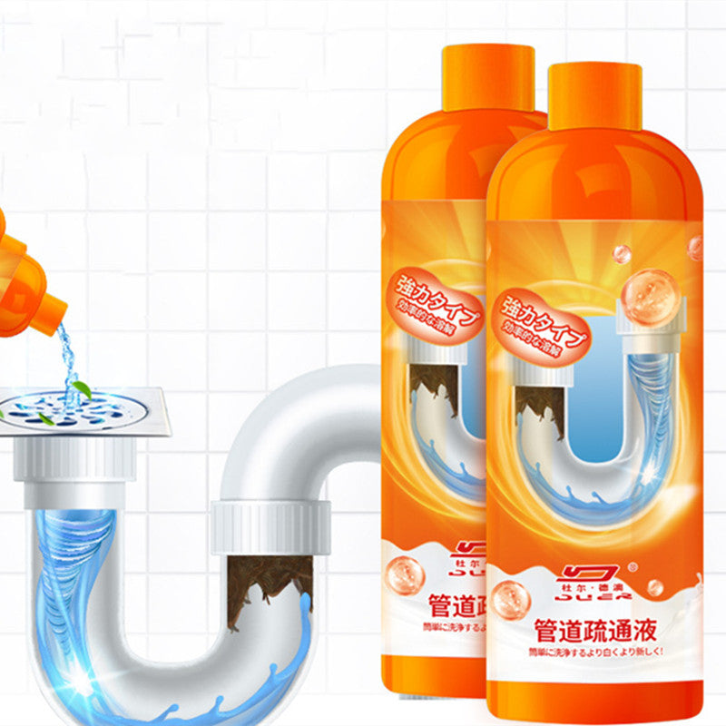 Pipe Unclogging Liquid Agent Powerful Dissolving Toilet Kitchen Grease Sewer